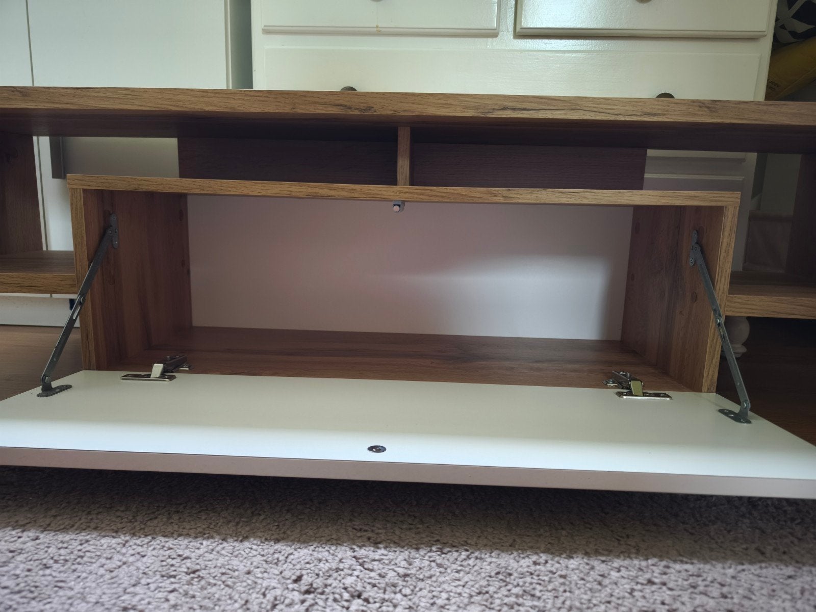 Meuble TV moderne, pratiquement inutilisé., Maison & Meubles, Moins de 70 cm, Comme neuf, Moins de 40 cm, Enlèvement