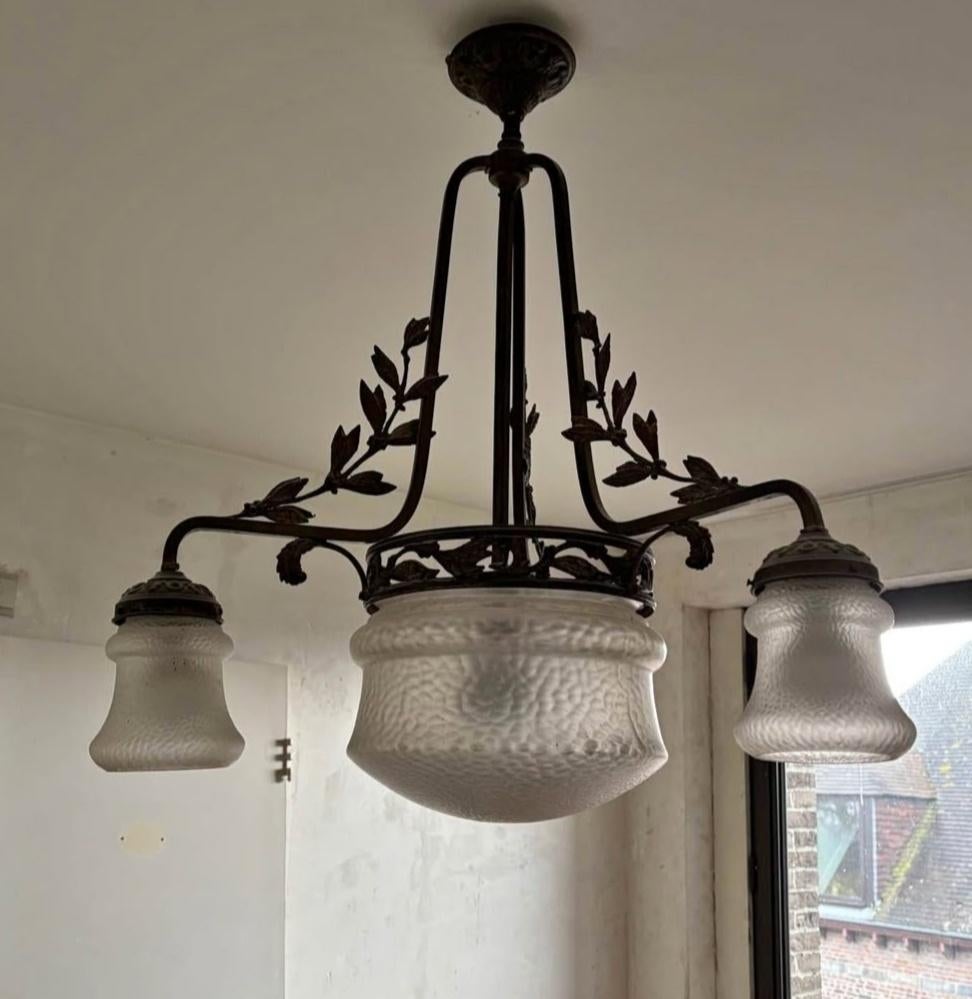 Art deco/ nouveau - luster, Enlèvement