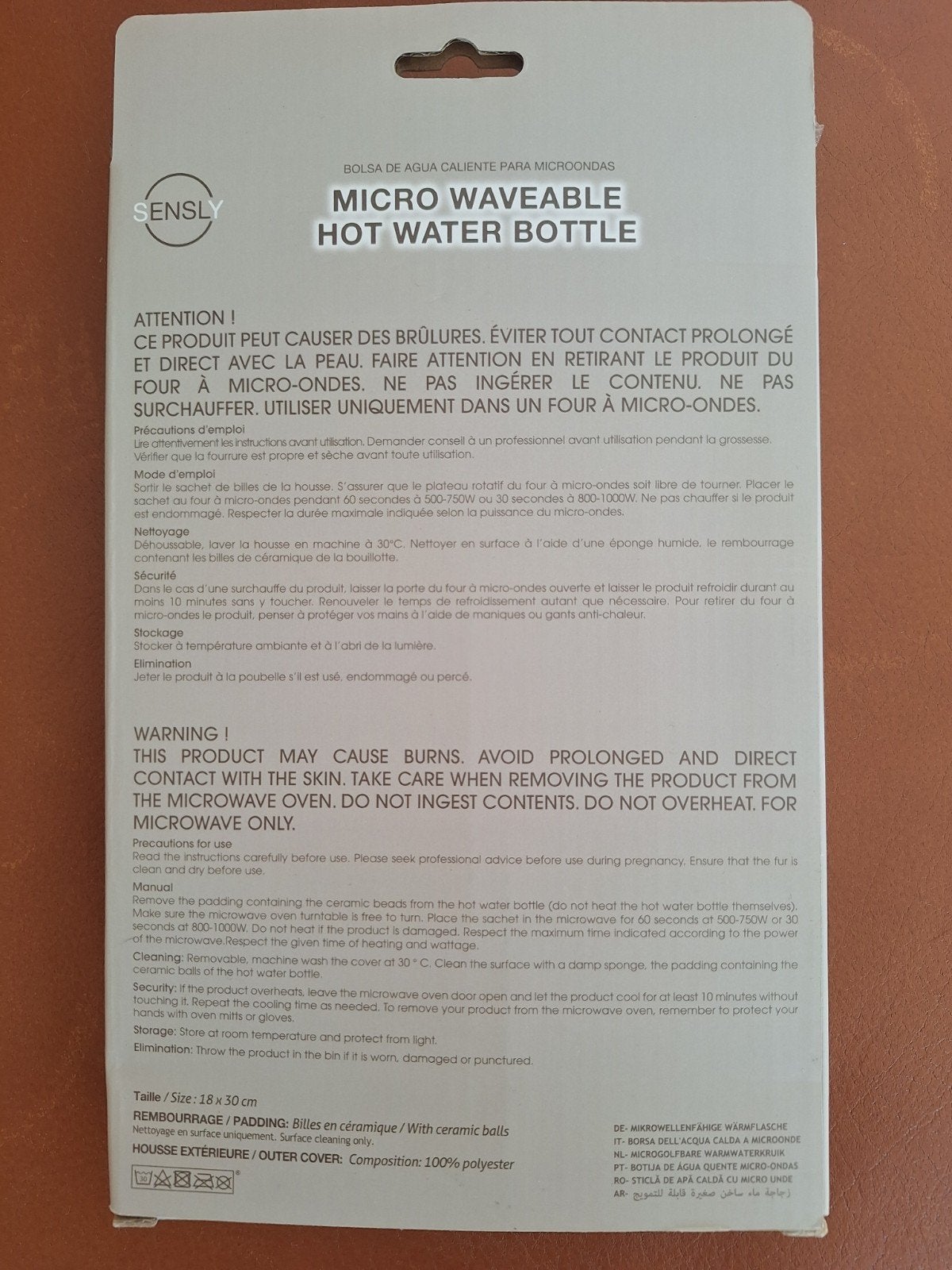 Warmtekussen microgolf – Met Keramische Parels (Nieuw), Ophalen, Nieuw, Beige, Steen/keramiek