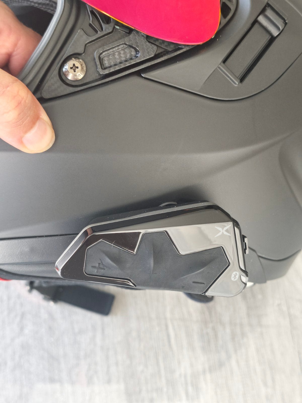 helm Scorpion exo 520 air +intercom, Enlèvement, Comme neuf, Medium, Scorpion exo 520air