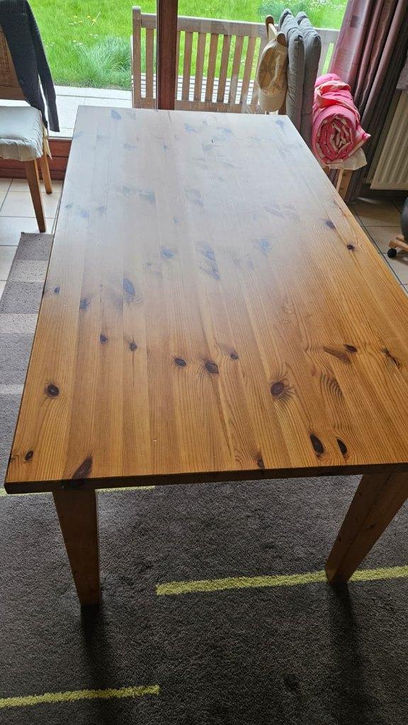 Table en bois, Quatre personnes, 150 à 200 cm, Hout, Enlèvement