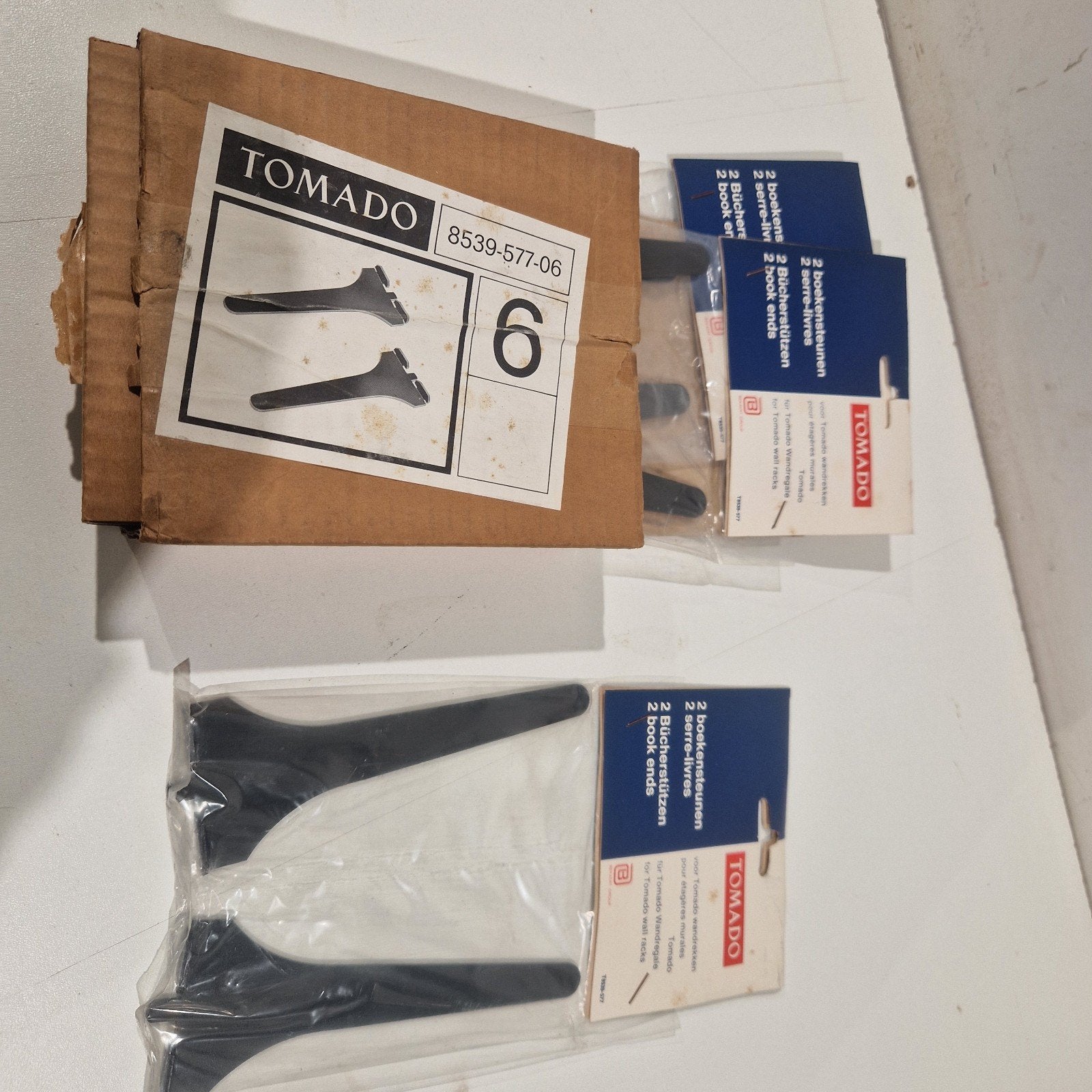 tomado boeksteunen , new old stock  in originele verpakking, Ophalen of Verzenden, Nieuw