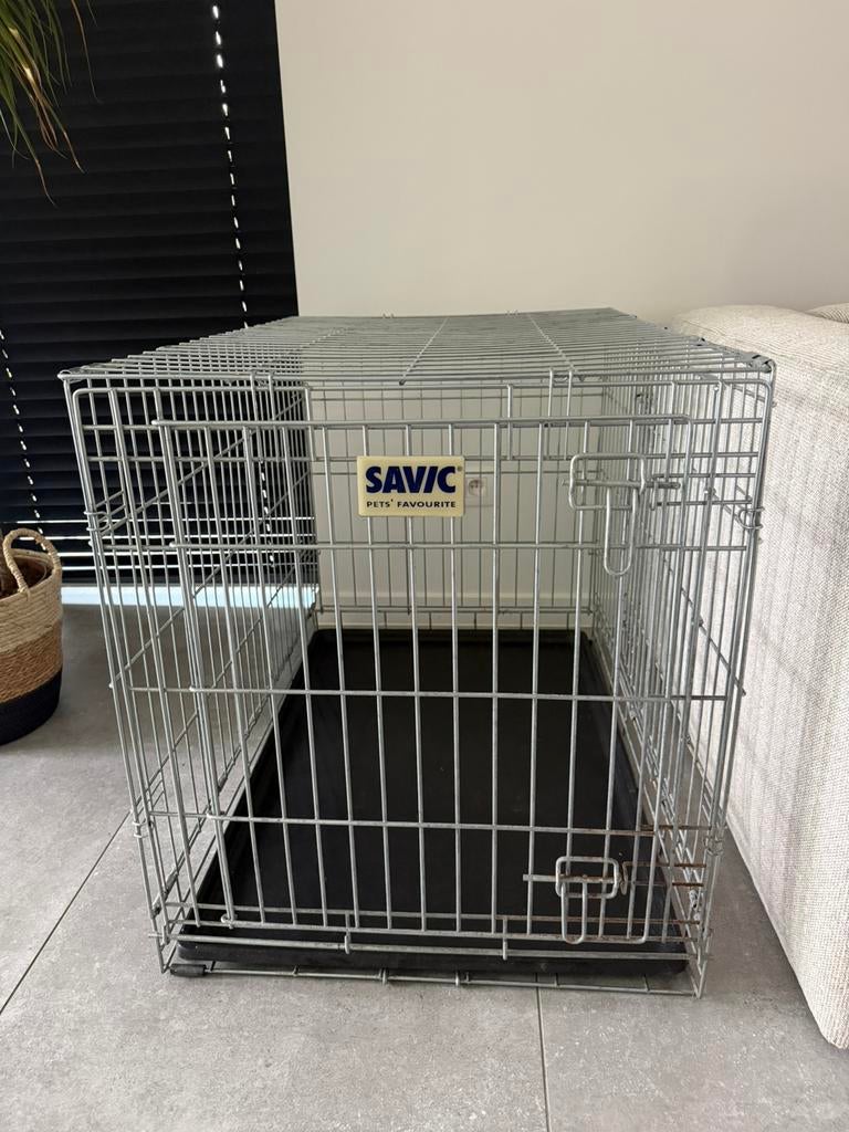 Hondenbench Savic maat L - 91L 61B 71H, Dieren en Toebehoren, Ophalen, Gebruikt
