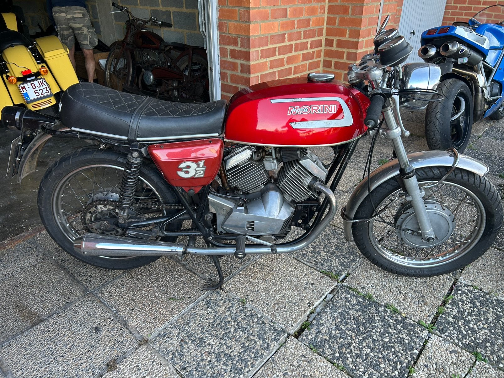 Moto morini 3 1/2 350cc papier belge avec conformité