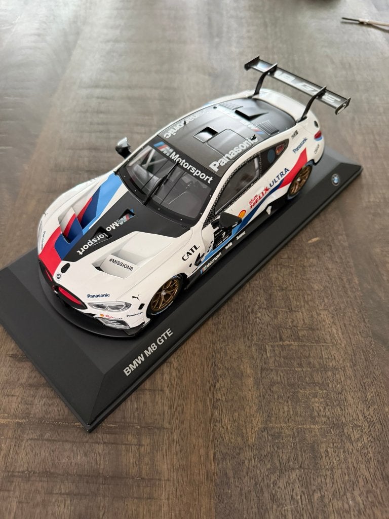 Modelauto BMW M8 GTE, Hobby en Vrije tijd, Ophalen of Verzenden, Zo goed als nieuw, Auto