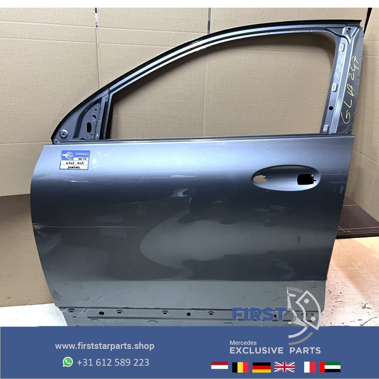 H247 GLA DEUR PORTIER GRIJS LINKS VOOR Mercedes GLA Klasse 2, Utilisé, Porte, -, Enlèvement ou Envoi
