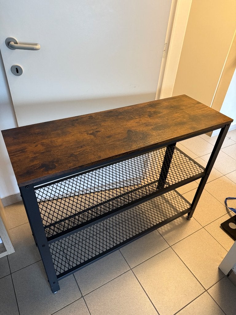 Ijzer met hout rek, Ophalen, Zo goed als nieuw, Overige materialen