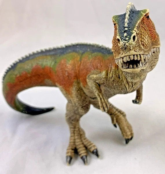 Figurine de dinosaure Schleich Allosaurus 2014 à mâchoire mo, Envoi, Comme neuf, Reptile ou Amphibien, Statue ou Figurine
