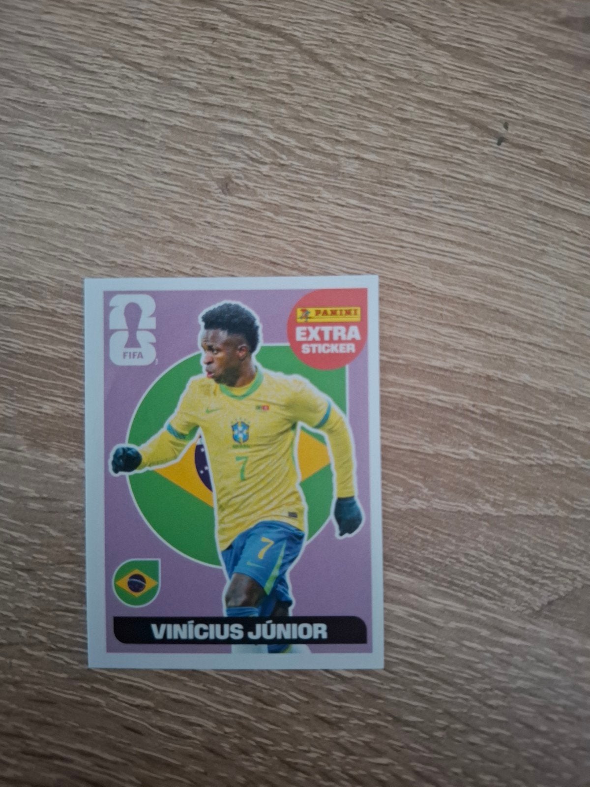 vinicius junior wk 2026 panini extra sticker, Enlèvement ou Envoi, Autocollant