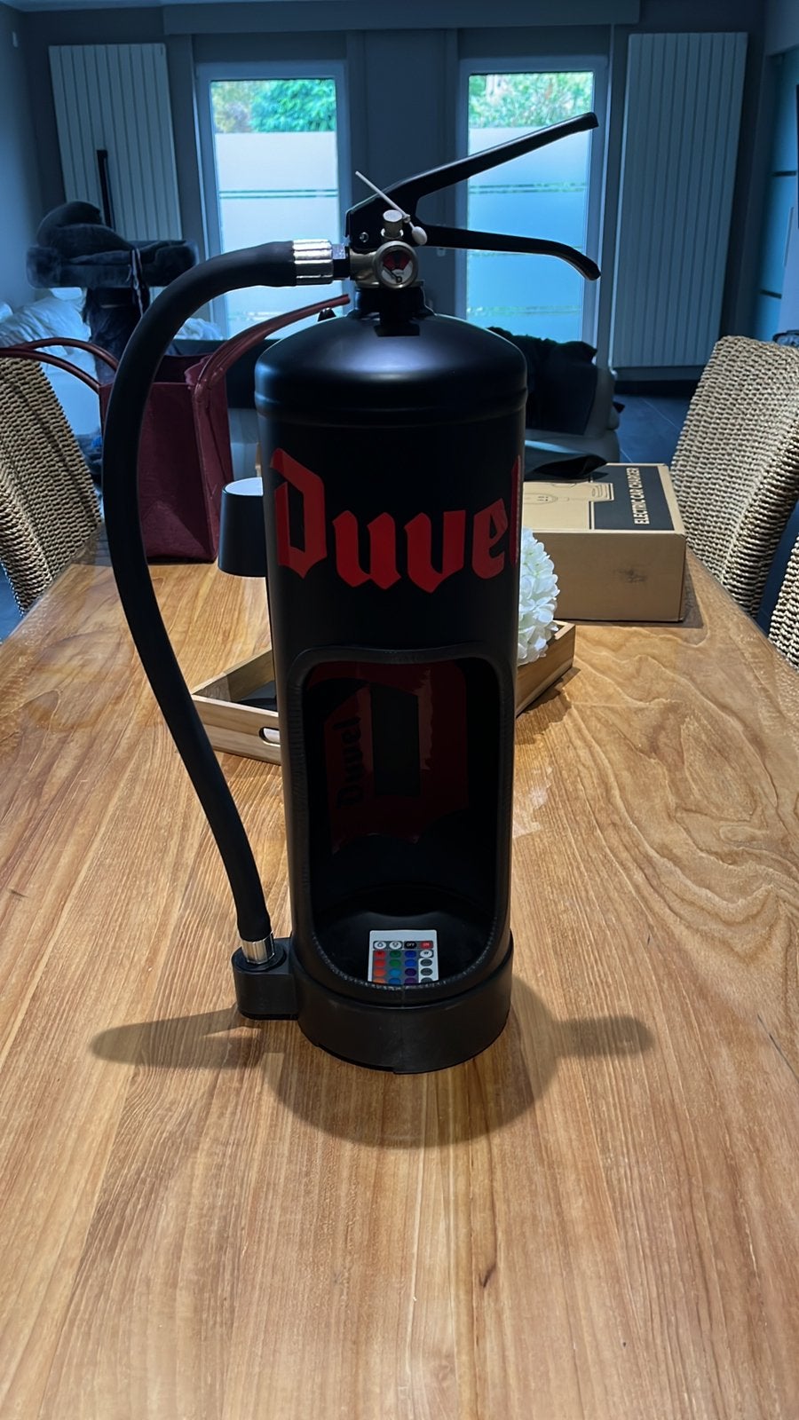 Duvel brandblusser, Verzamelen, Ophalen, Zo goed als nieuw, Duvel