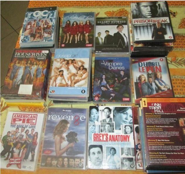 Grote partij van 127 DVD's van bekende Series, Ophalen of Verzenden, Zo goed als nieuw
