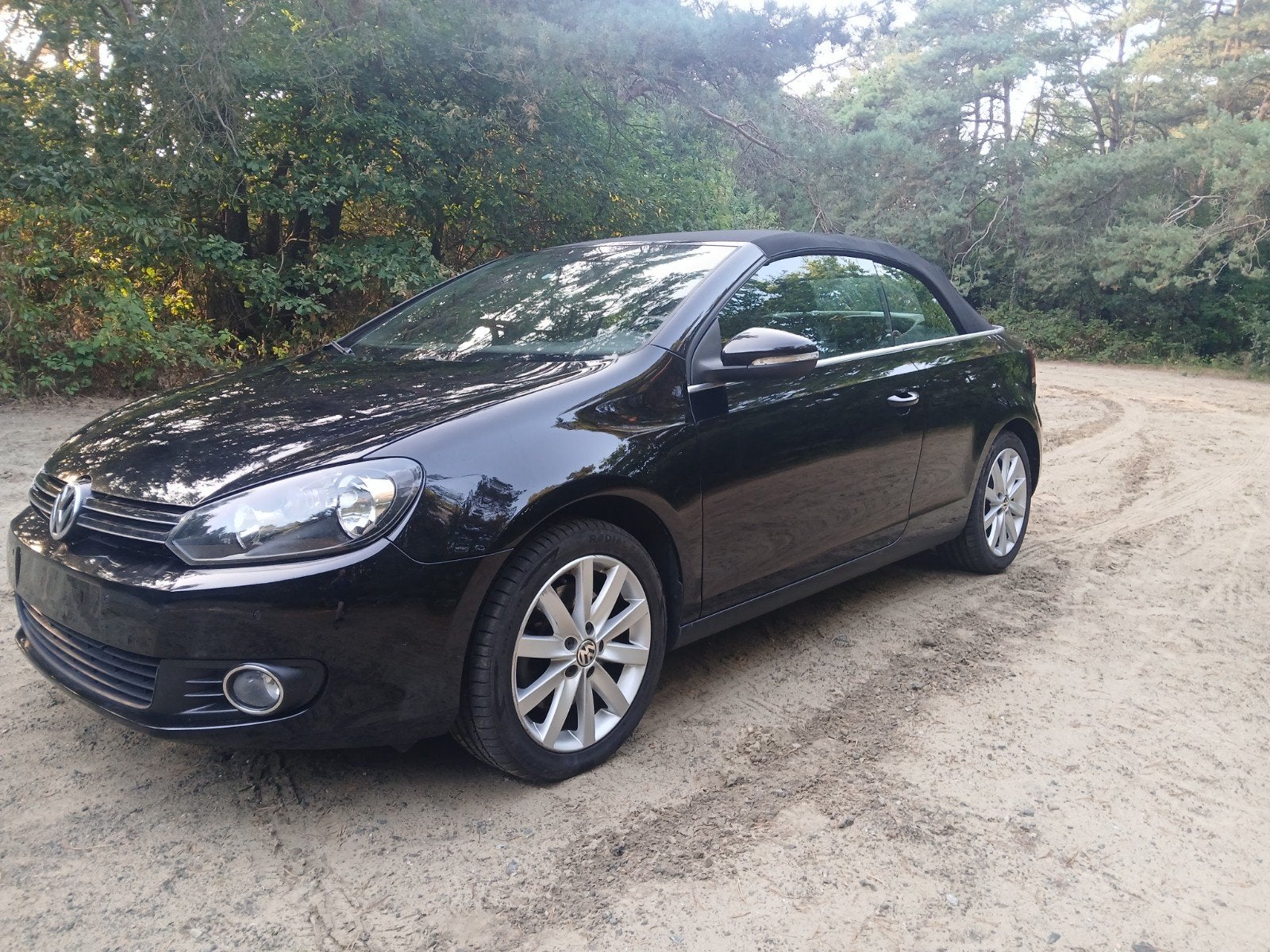 VW golf cabrio 1400 cc 160 pk, Auto's, Volkswagen, Voorwielaandrijving, Zwart, 4 cilinders, Cabriolet