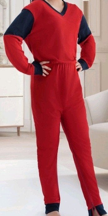 Hansop pyjama – maat XL - dementie - incontinentie, Kleding | Dames, Homewear, Maat 46/48 (XL) of groter, Rood, Ophalen
