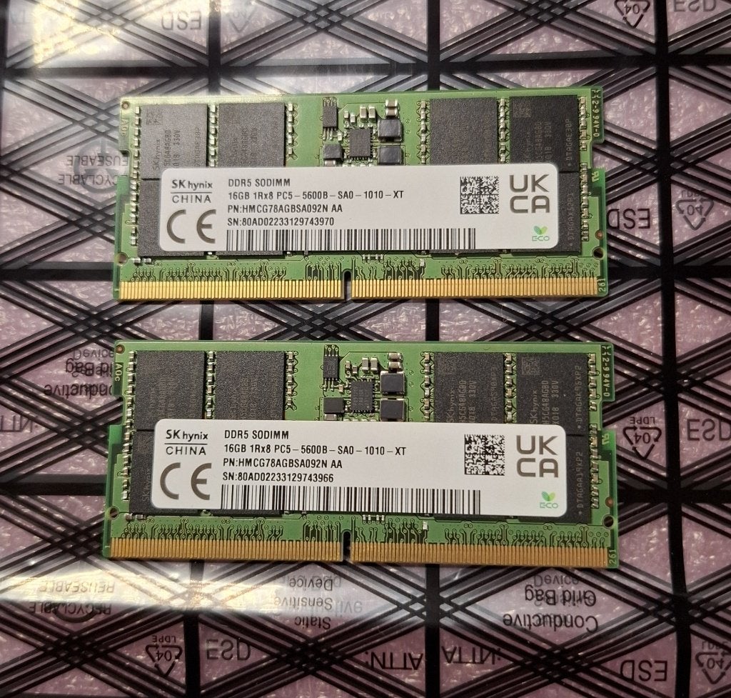 32gb DDR5 SODIMM Dual Kit 5600 ( 2x 16gb ) : nieuw, Computers en Software, 32 GB, Info@retrogamed.be, Ophalen of Verzenden, DDR5