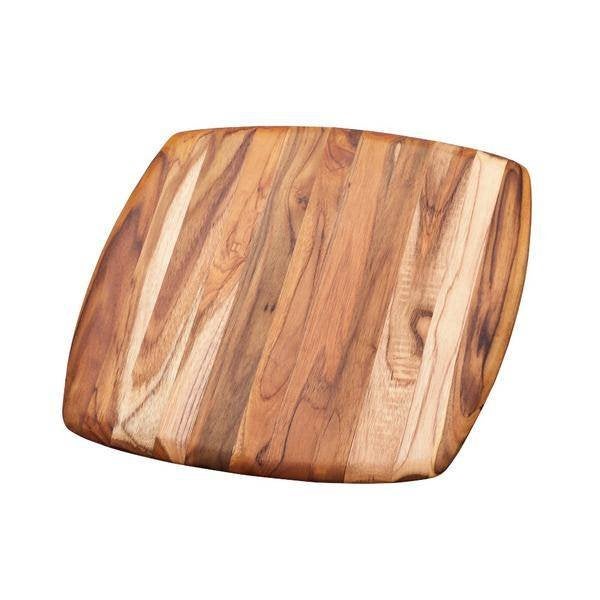 Nieuw | Teakhouten snij- en serveerplank – vierkant 30x30cm, Handgemaakt, Serveerplank, Vierkant, Nieuw