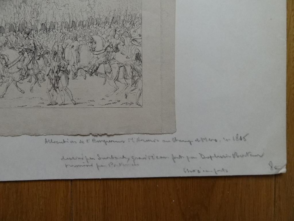 gravure, Cérémonie du Champ de Mai, 1er juin 1815, Paris,, Envoi