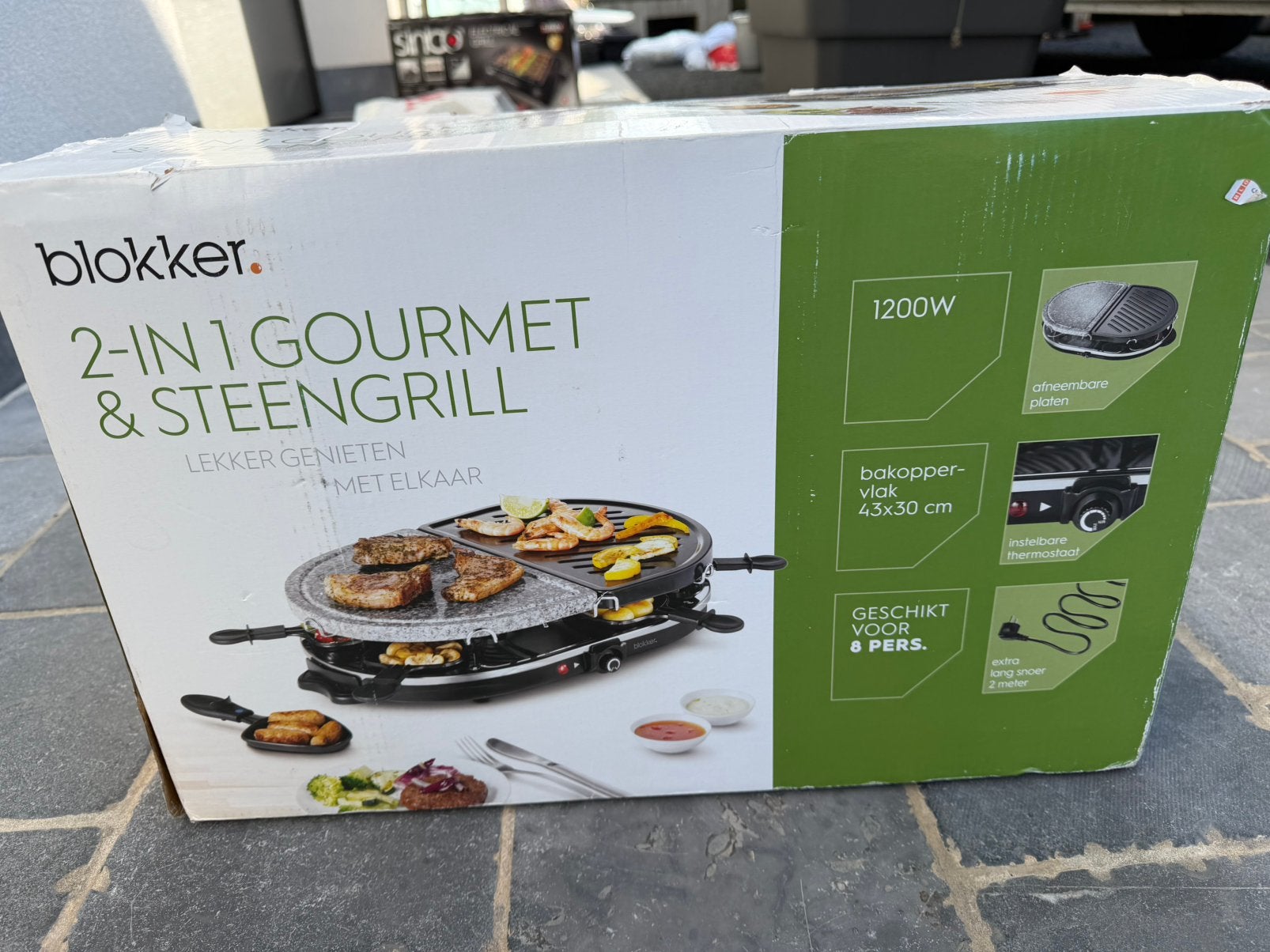 Gourmet , steengrill. Nieuw, Enlèvement, Neuf