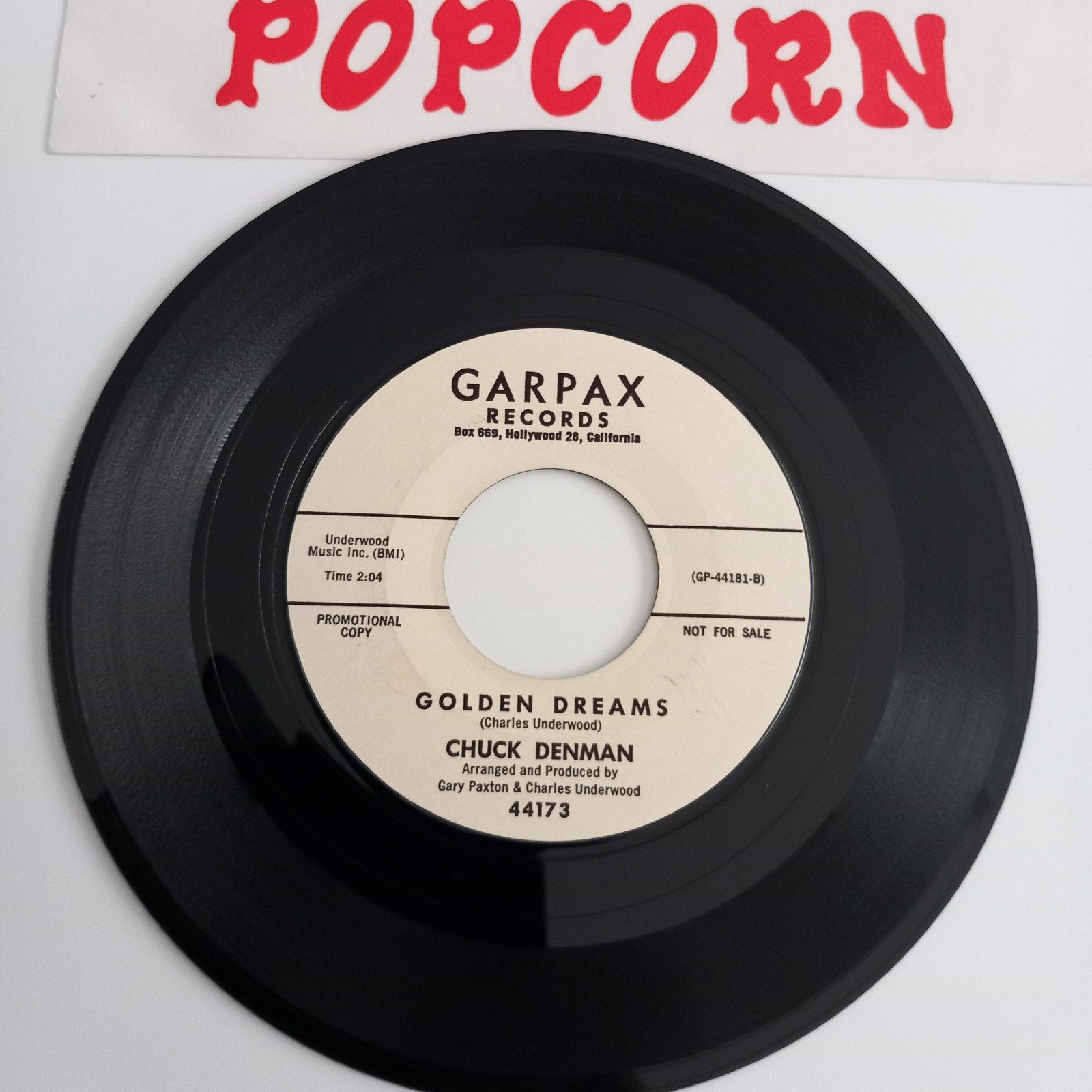 CHUCK DENMAN. GOLDEN DREAMS. 60's OLDIES USA 45T, Ophalen of Verzenden