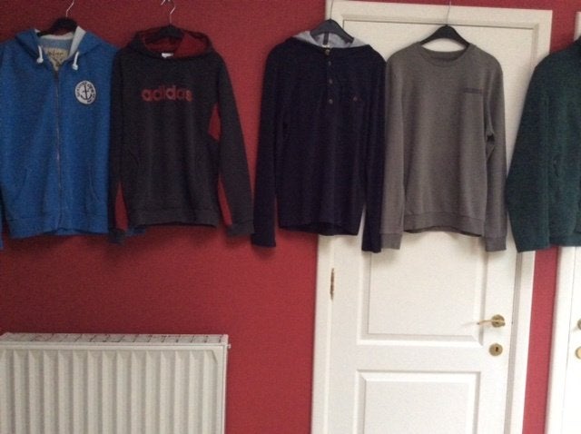 Te koop 2 hoodie's +2 sweater + fleecejack maat M, Enlèvement ou Envoi, Autres couleurs, Verschillende merken, Porté