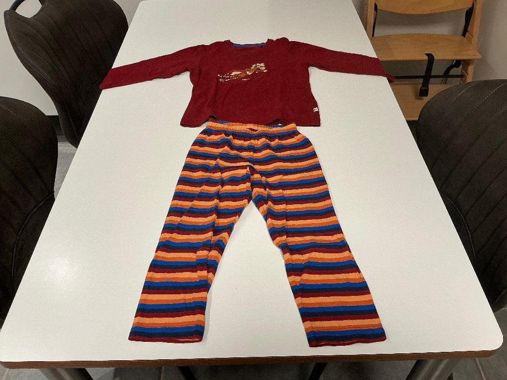 5 pyjama’s Woody met lange mouwen en broek maat 104, Nacht- of Onderkleding, Gebruikt, Ophalen of Verzenden, Jongen