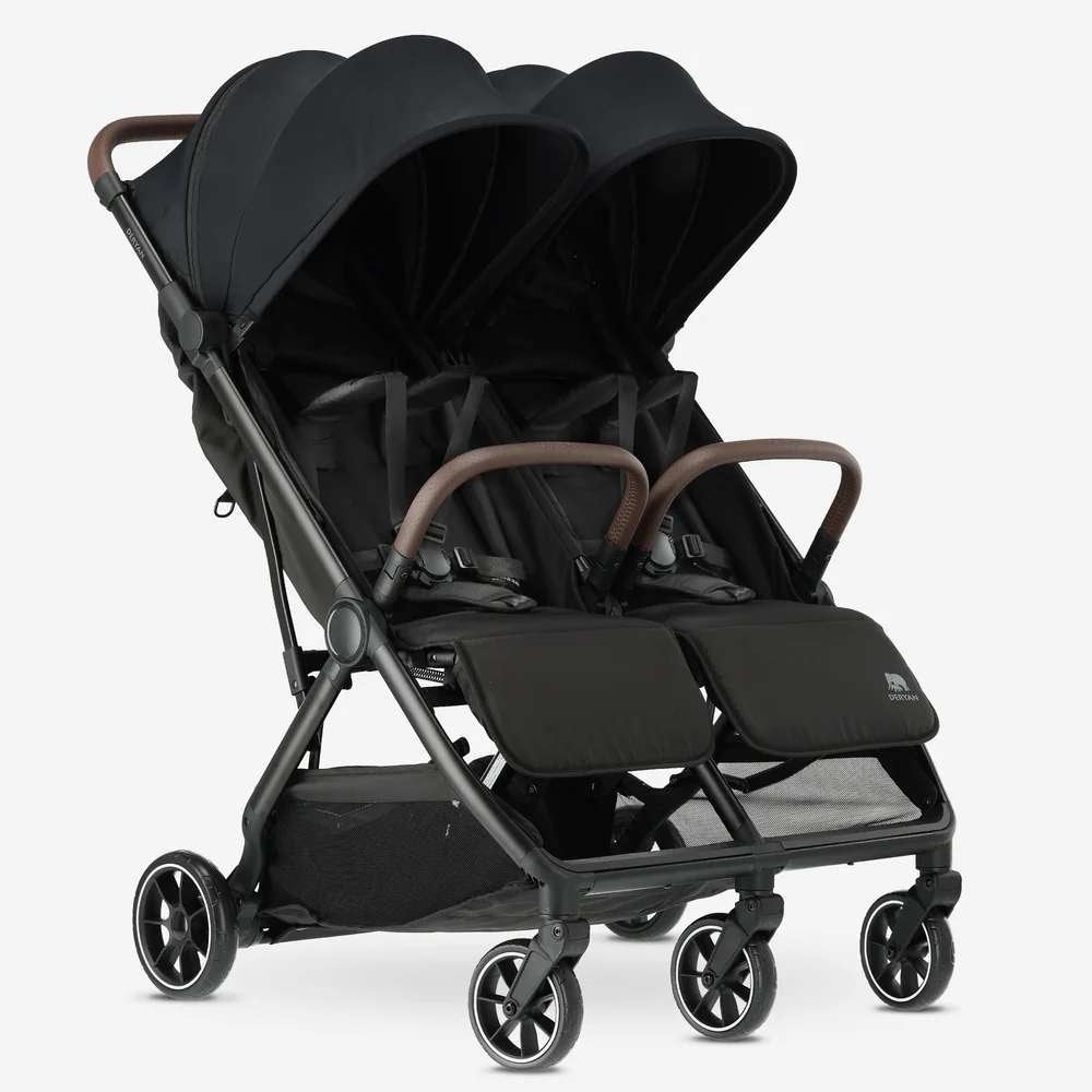 DERYAN Rolo X2 V2 Duo Buggy – 0-4 Jaar - Zwart, Enlèvement ou Envoi, Comme neuf, Autres marques, Protection de pluie