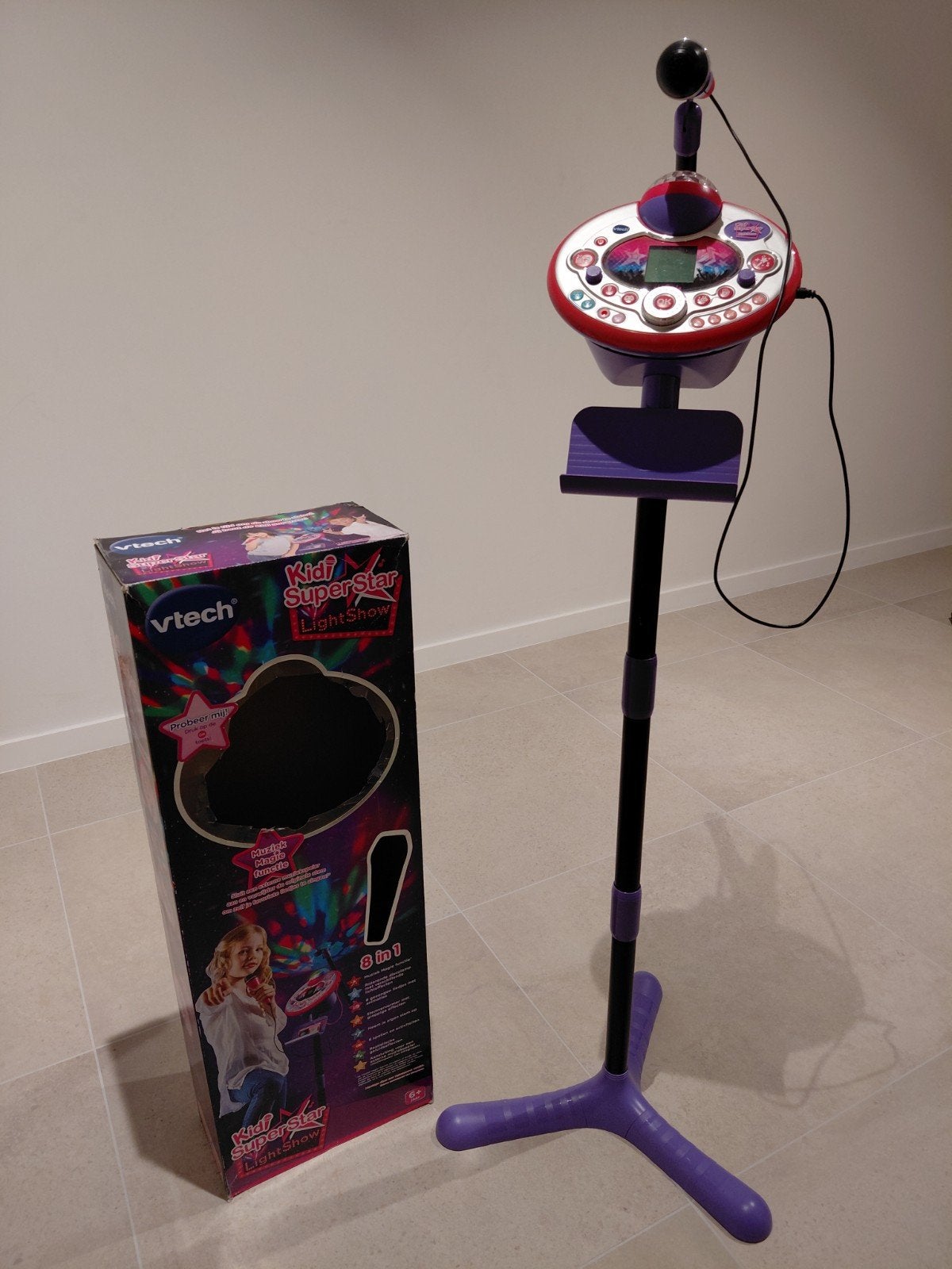 Vtech microfoon, muziek en lichtbal, Ophalen
