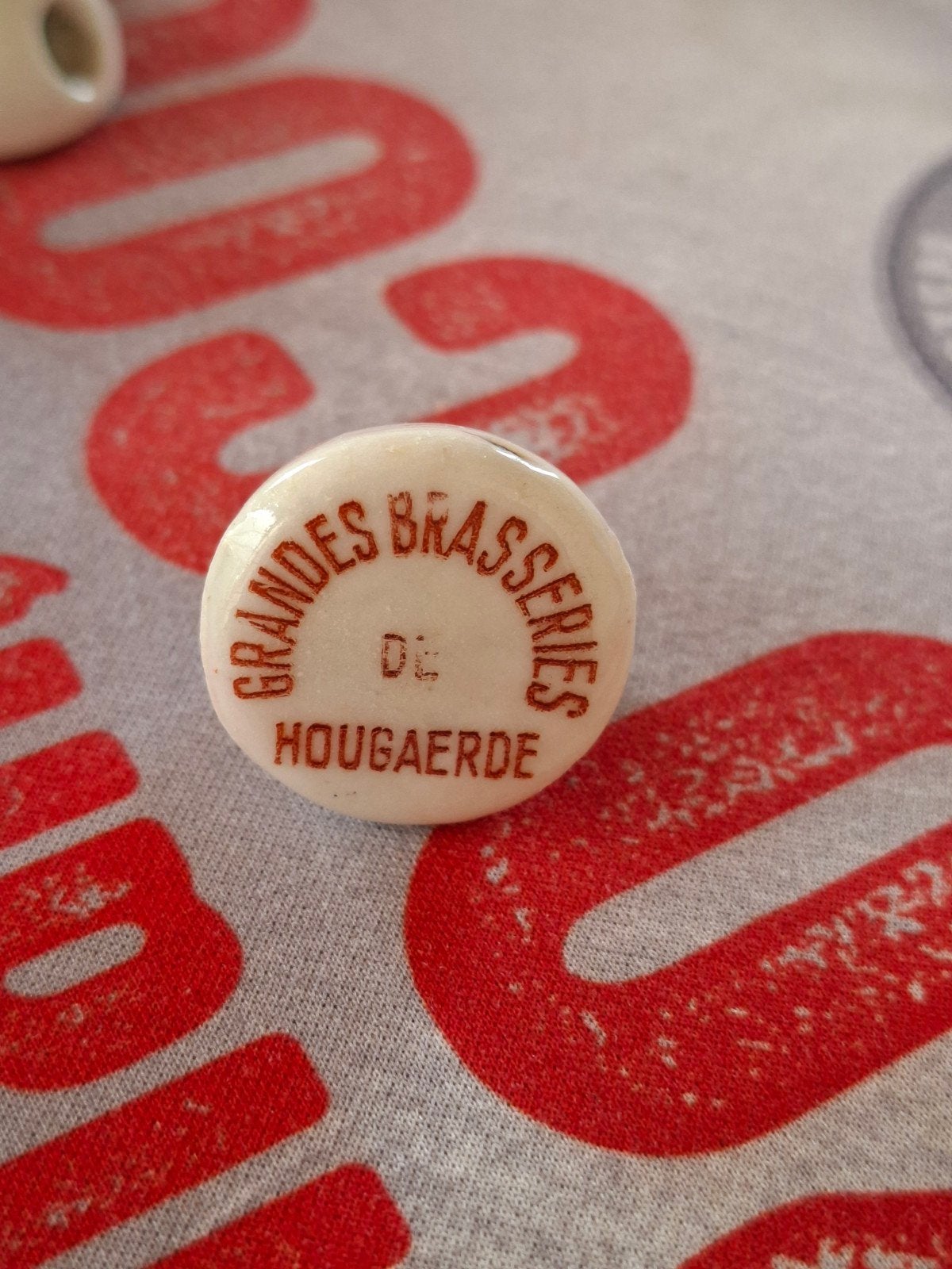 Dop Grandes Brasseries de Hougaerde +/- 1940, Verzamelen, Ophalen of Verzenden, Gebruikt, Verpakking