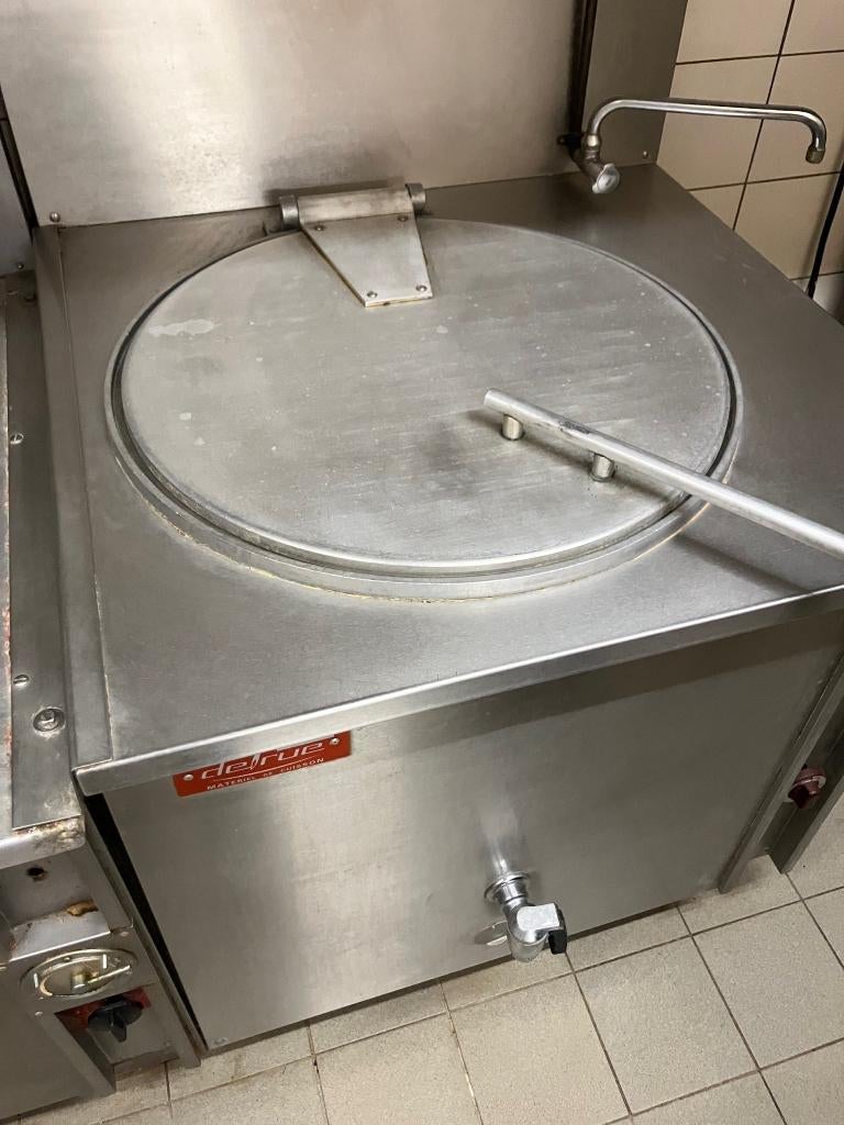 Industriële ronde kookketel – Delrue – gasmodel – 160 liter, Ophalen