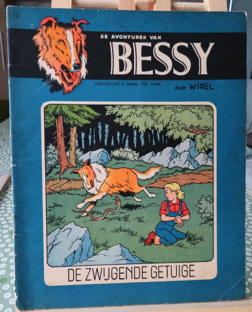Bessy nr 12 De zwijgende getuige herdruk., Ophalen of Verzenden, Gelezen, Willy vandersteen