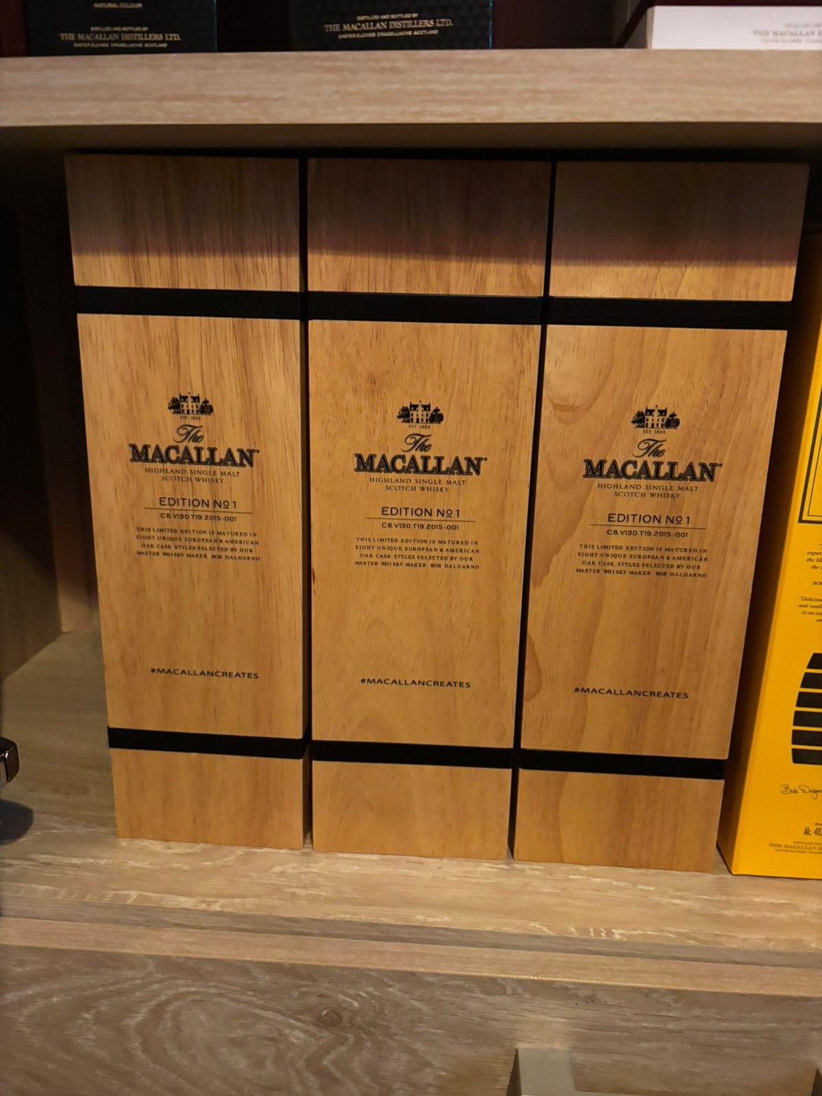Macallan Edition 1 Wooden Box, Ophalen of Verzenden, Zo goed als nieuw