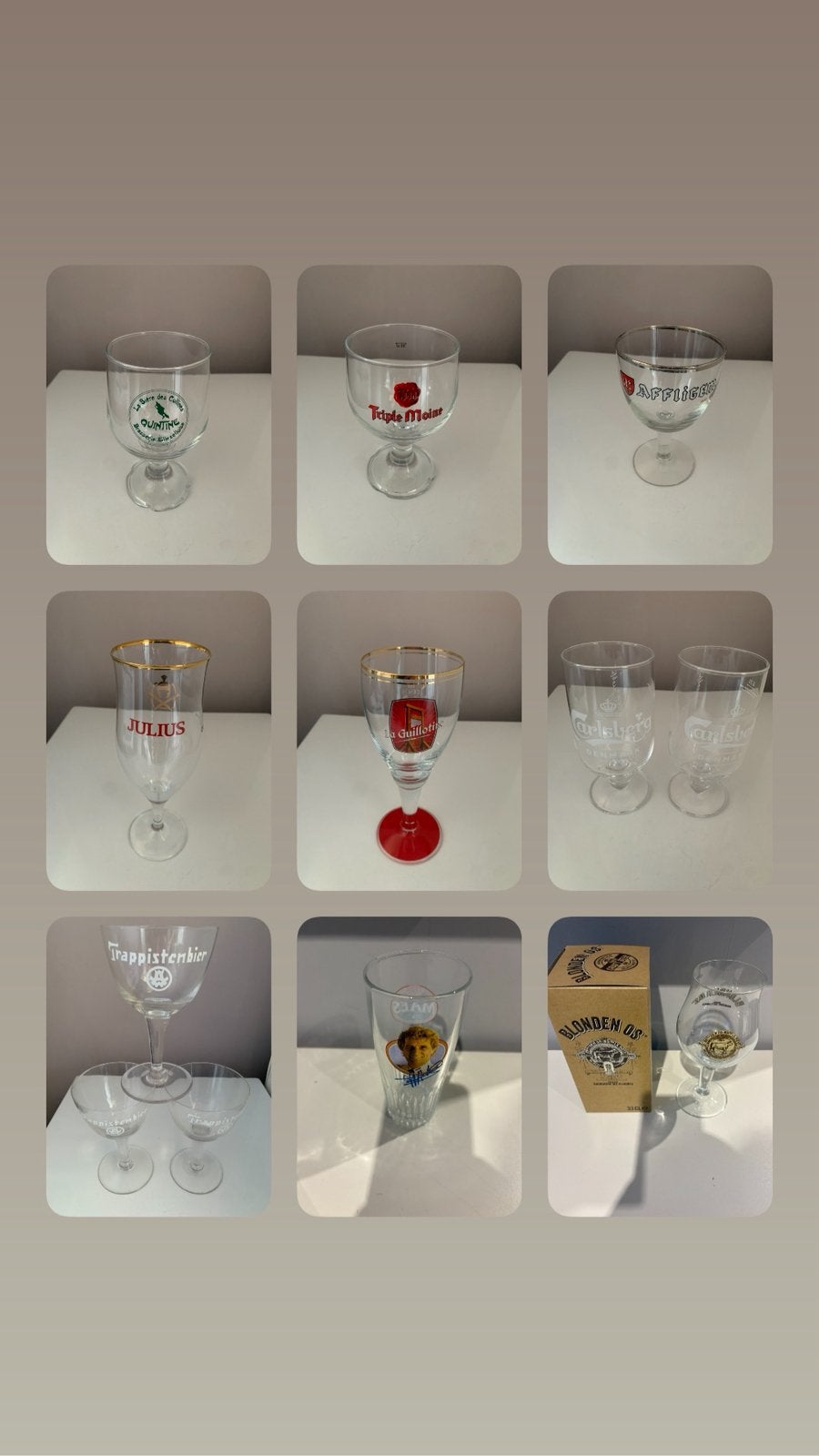 Verres à bières divers et variés (3€ pièce ou 2 pour 5€), Enlèvement ou Envoi