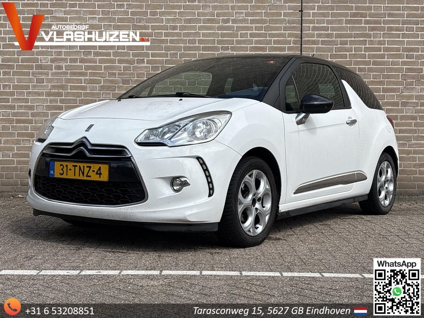 Citroen DS3 1.6 e-HDi So Chic | Airco | Cruise |, Auto's, Wit, 95 g/km, Start-stop-systeem, Te koop