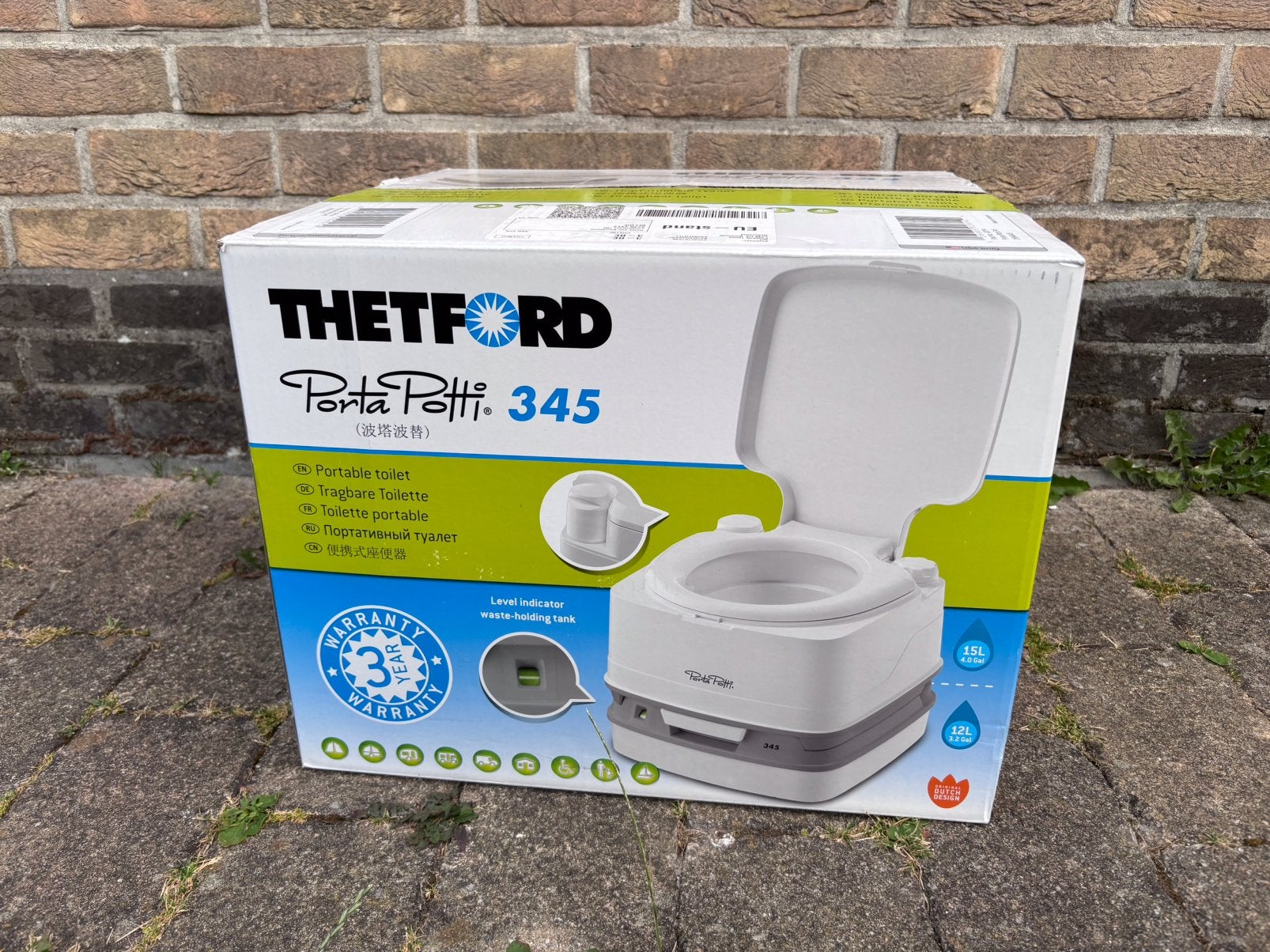 Thetford porta potti 345 chemisch toilet, Caravans en Kamperen, Ophalen, Nieuw