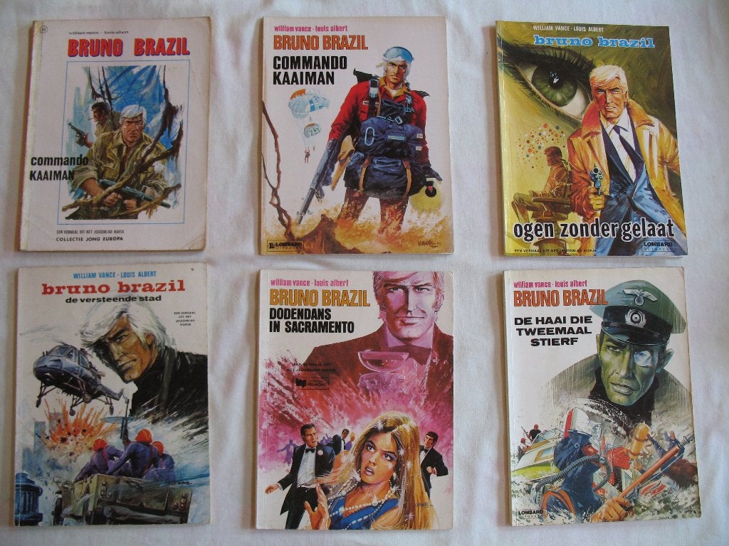 Bruno Brazil, 6 stuks, Meerdere stripboeken, Ophalen of Verzenden