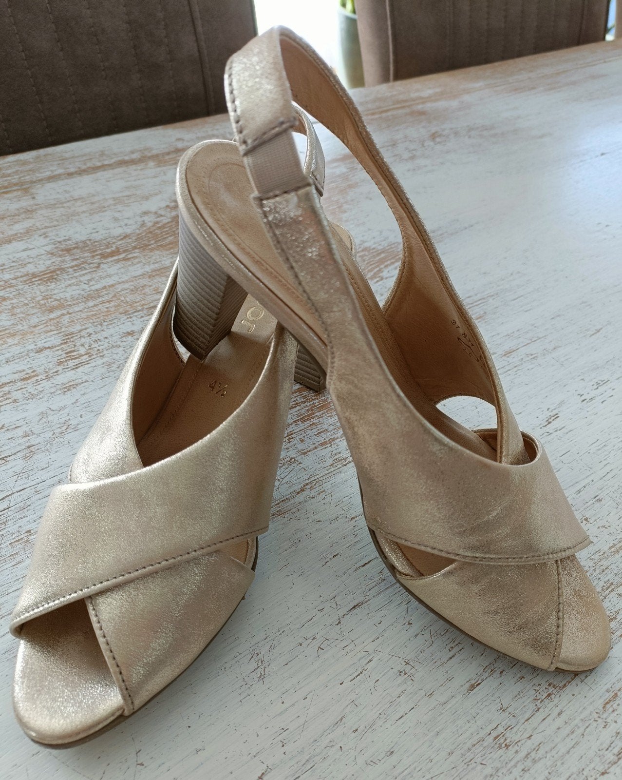 Chaussures dorées pour femmes de Gabor, Gabor, Comme neuf, Enlèvement, Doré