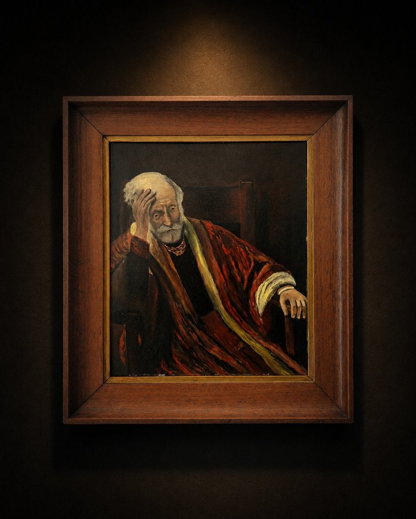 Headache, Antiquités & Art, Art | Peinture | Classique, Portrait ou Personnes, Enlèvement ou Envoi, Panneau, Réaliste