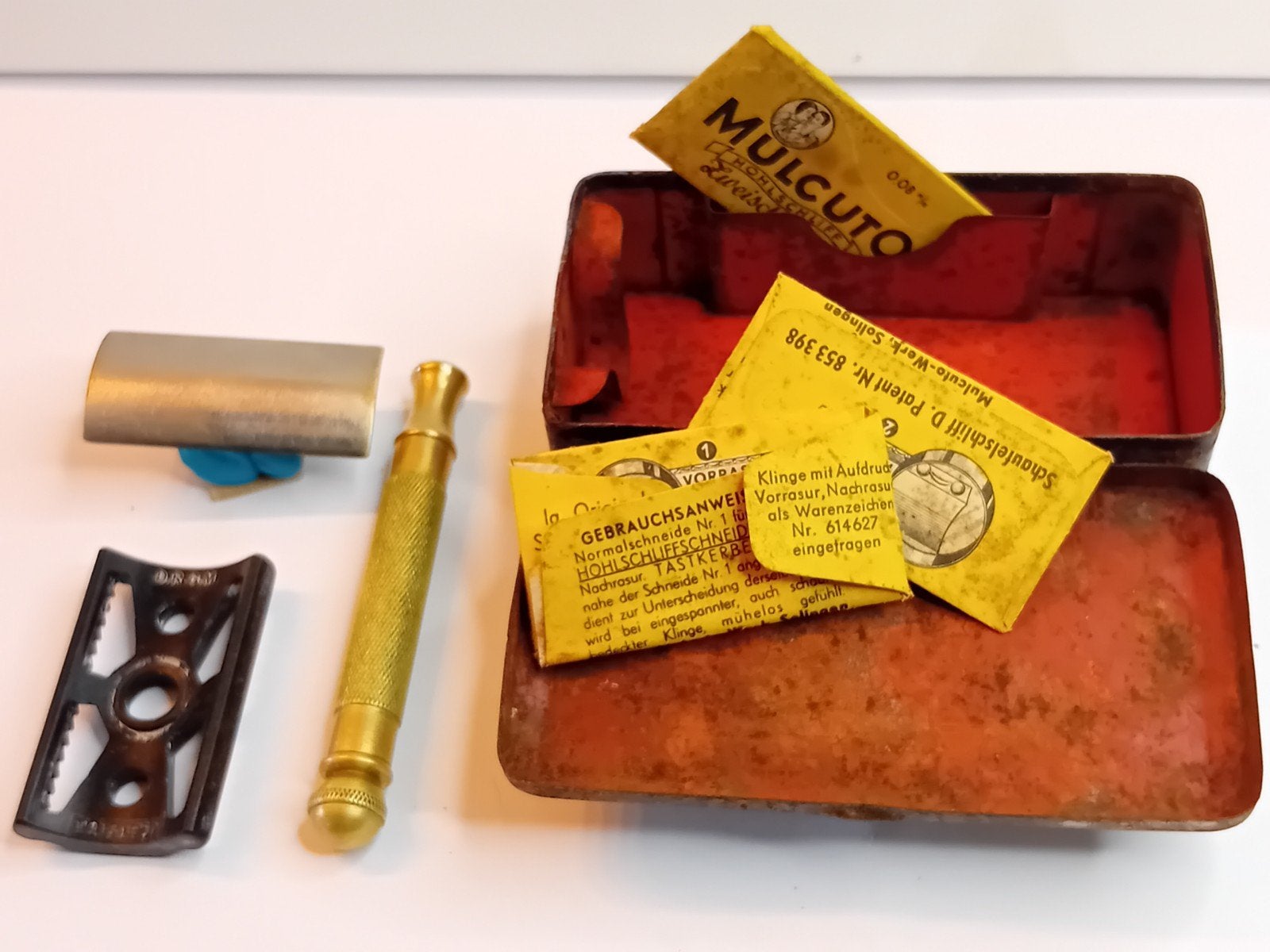 Rasoir de sûreté vintage BEN-HUR Solingen (D.R.G.M.) + Boîte, Enlèvement ou Envoi