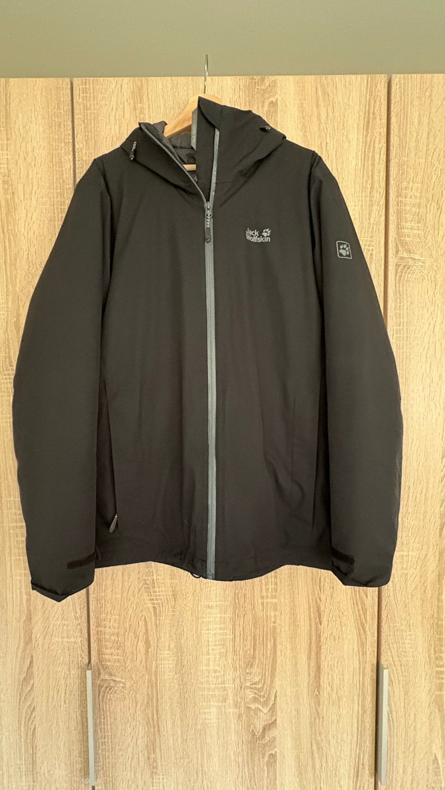 Jack Wolfskin winterjas mt xl, Ophalen of Verzenden, Zo goed als nieuw, Zwart