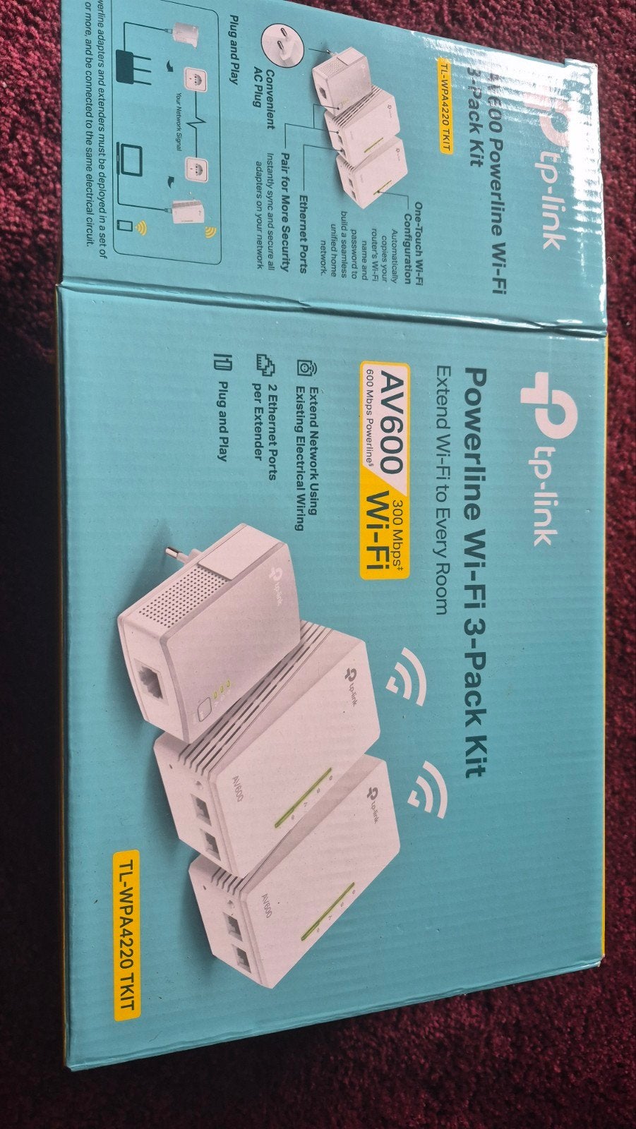 Kit de 3 câbles Wi-Fi Powerline TP LINK, Enlèvement, Utilisé, TP link