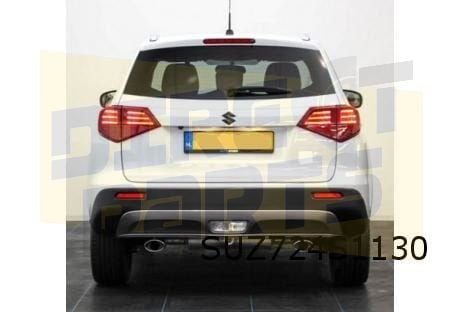 Suzuki Vitara (10/18) achterbumper (ZNL wit/zwart) (te spuit, Neuf, Arrière, -, -