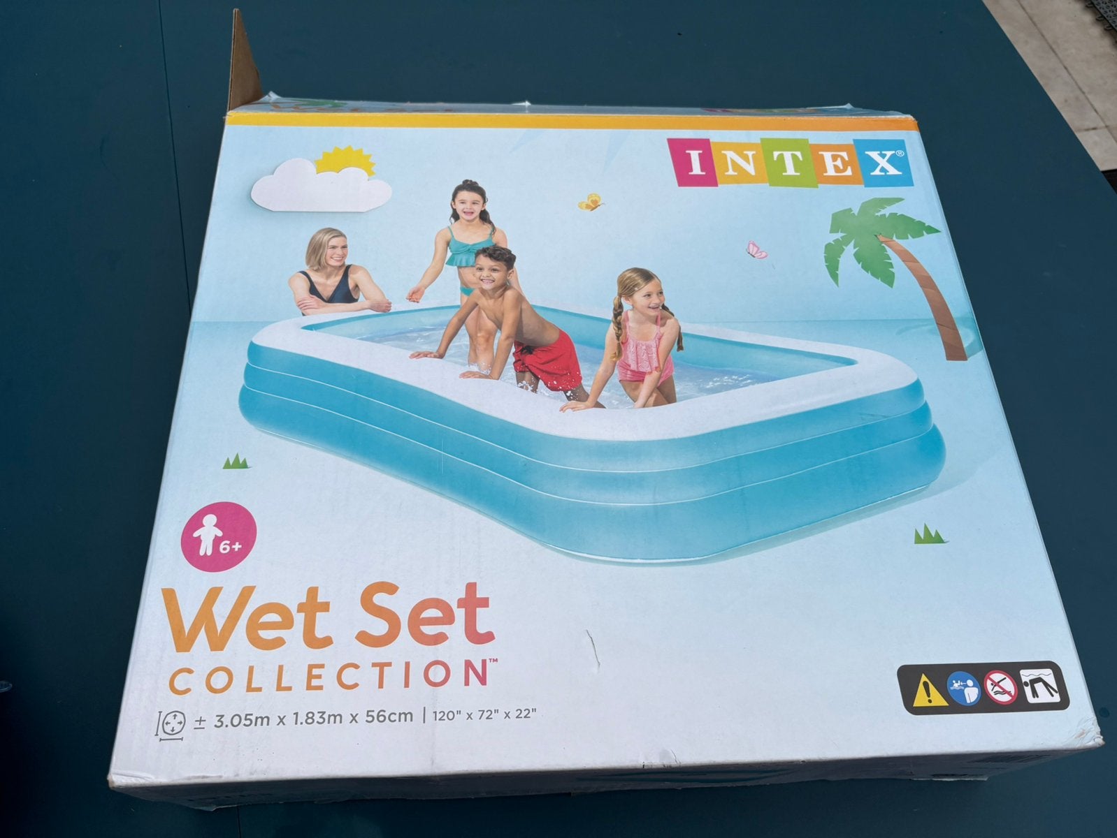 Intex zwembadje met passend afdekzeil, Tuin en Terras, Zwembad-toebehoren, Ophalen, Zo goed als nieuw, Afdekzeil
