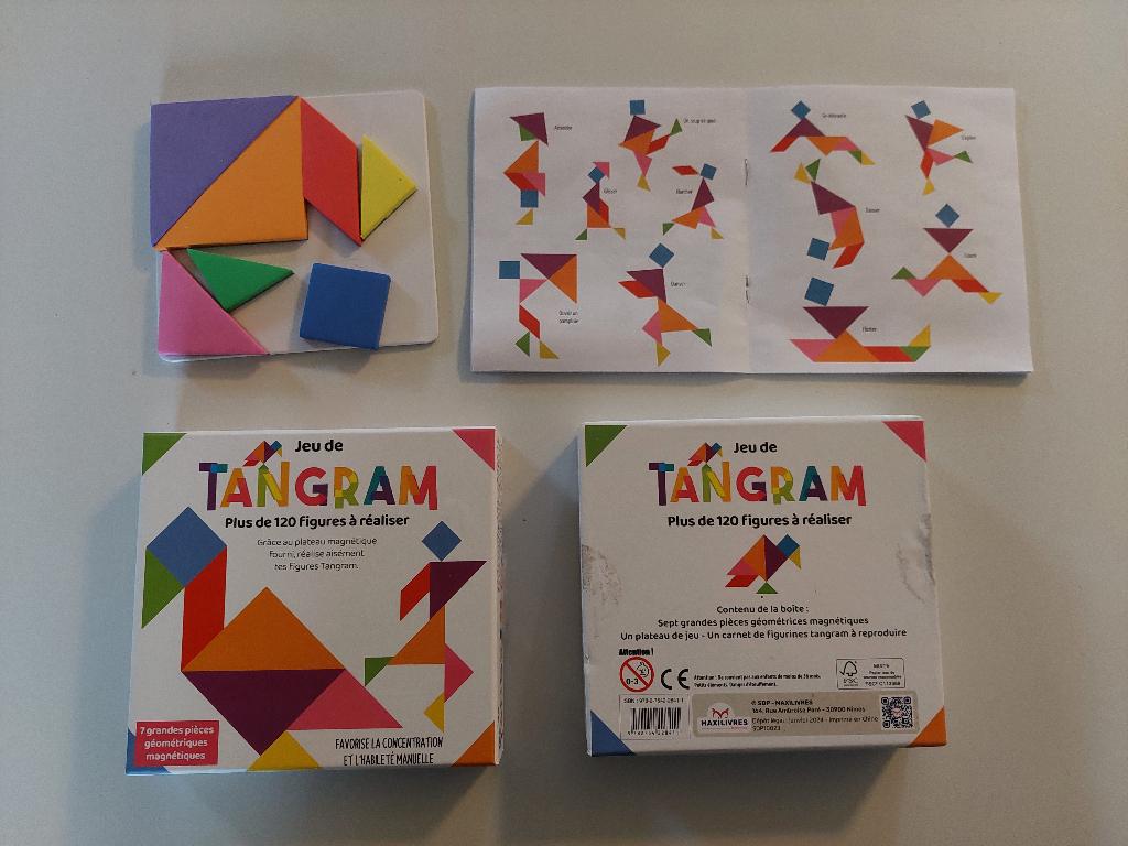 Jeu de tangram (formes géométriques magnétiques), Enlèvement, Neuf, Découverte
