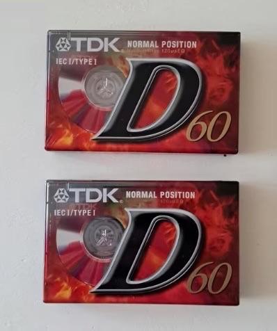 TDK D60 non ouvert scellé (2 pièces), Enlèvement ou Envoi, Autres genres, Neuf, dans son emballage, Vierge