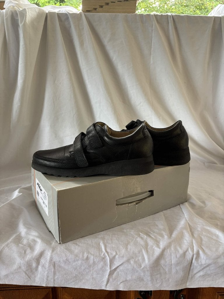 Orthopedische zwarte herenschoenen (volledig leer), Ophalen, Zwart, Zo goed als nieuw, Schein