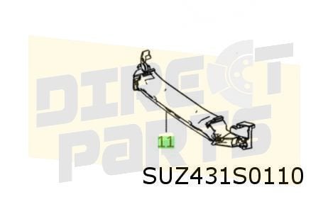 Suzuki Across (9/20-) (A5Z) absorber op voorbumperbalk Origi, -, -, Nieuw, Bumper