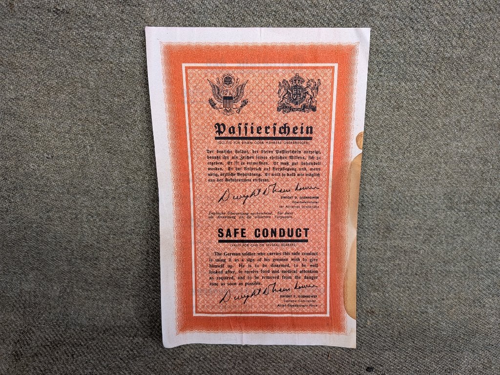 Safe conduct US WW2, Ophalen of Verzenden