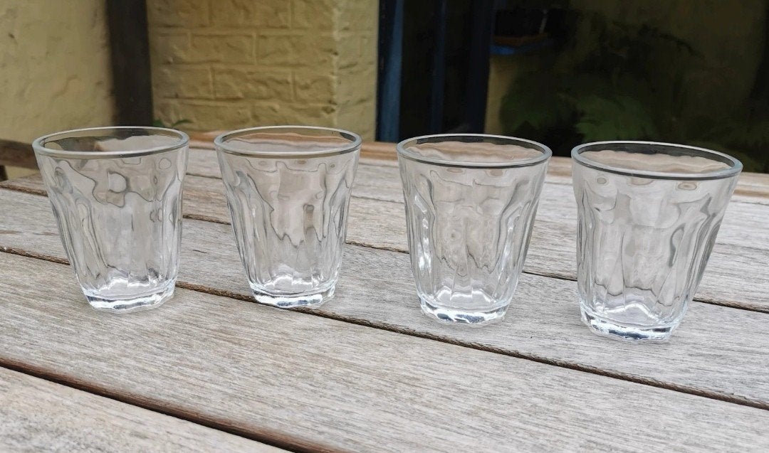 4x Griekse Kretenzische wijnglazen Greece Crete Kreta, Ophalen of Verzenden, Zo goed als nieuw
