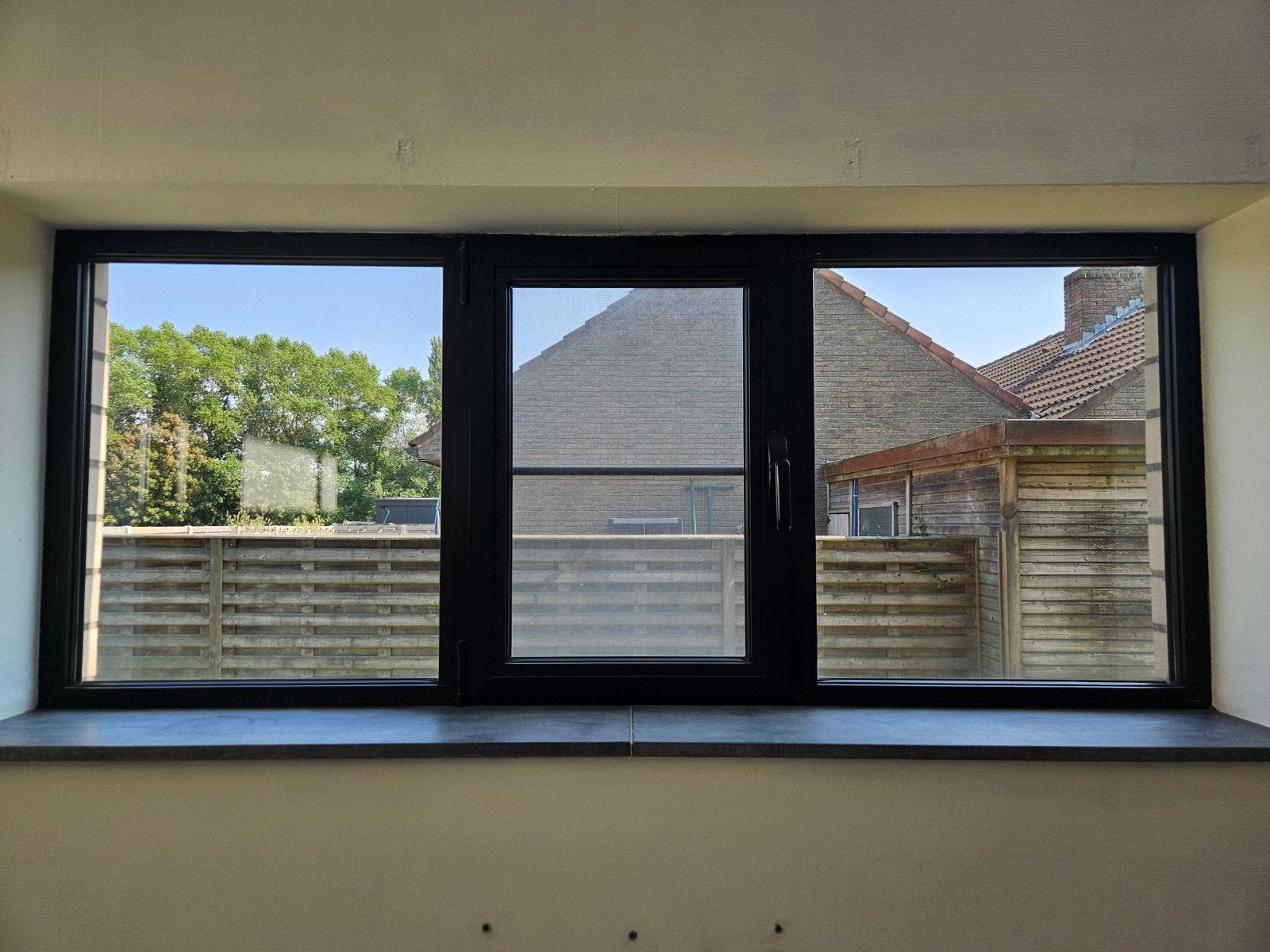 aluminium buitenraam zwart / stalen look, Doe-het-zelf en Bouw, Ophalen, Aluminium