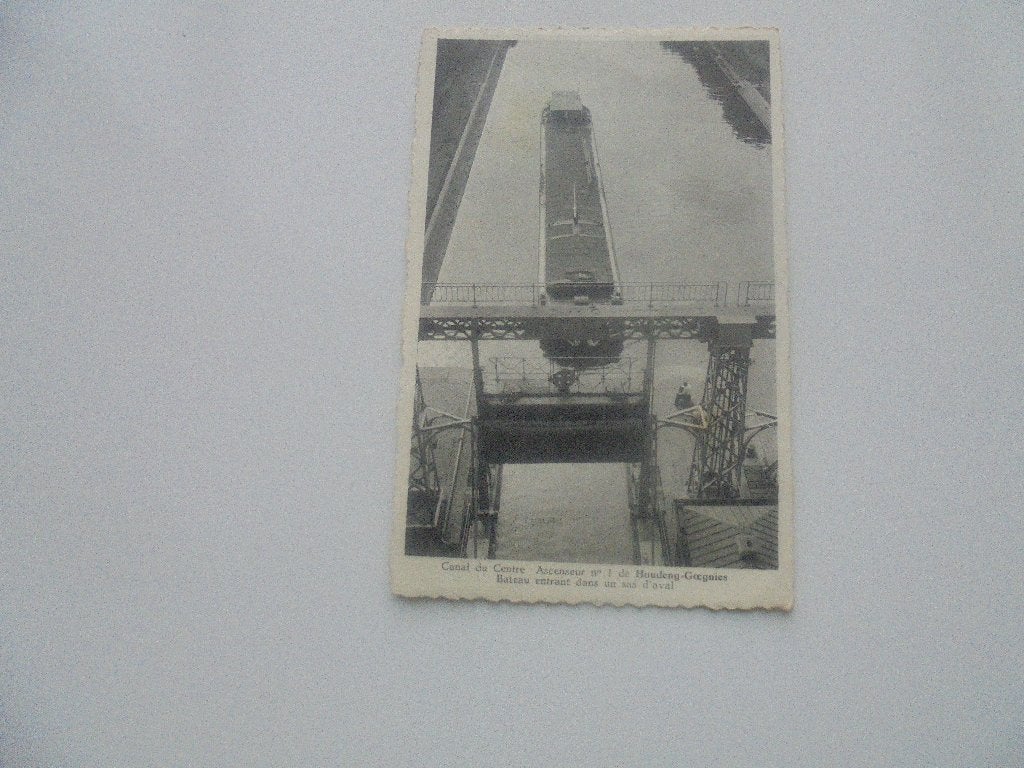houdeng-goegnies-canal- ascenseur, Collections, Envoi, 1940 à 1960, Non affranchie, Hainaut
