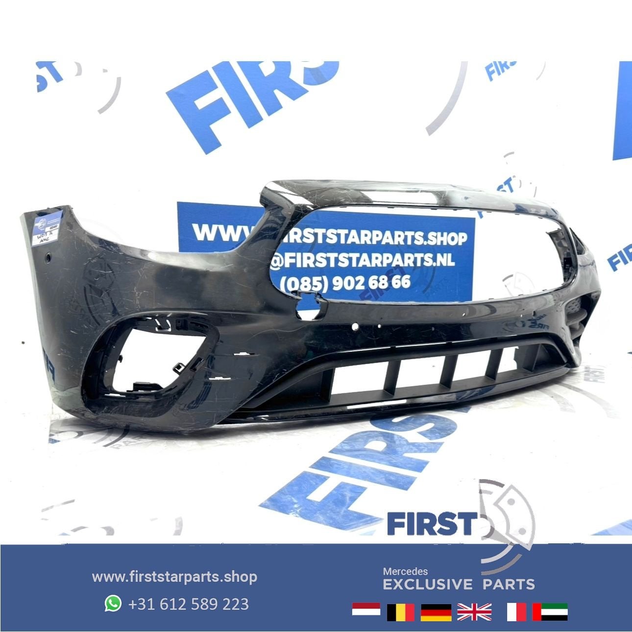 W213 W238 FACELIFT E53 AMG BUMPER A2388855401 EQ BOOST W238, Gebruikt, -, Voor, Ophalen of Verzenden